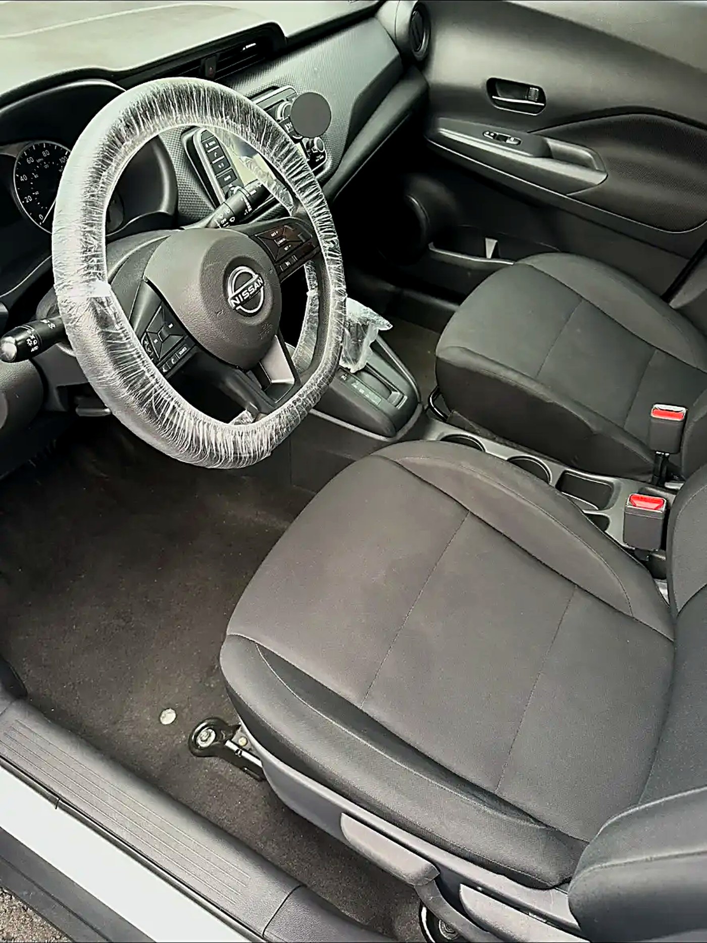 Freshly detailed interior with vacuumed carpets and protected trim
